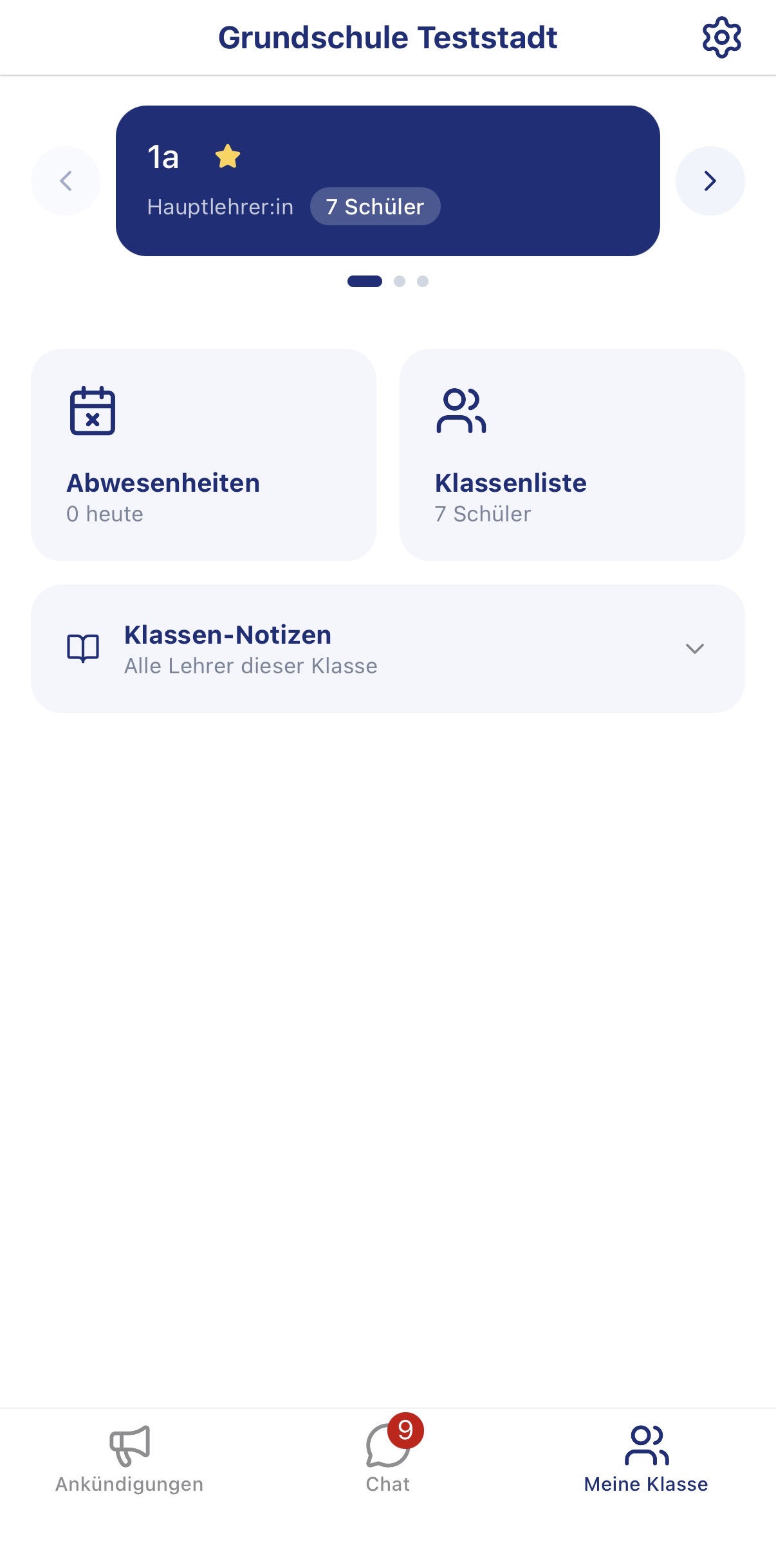 Meine Klasse in der mato App